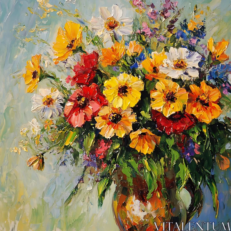 Vase of Flowers Painting