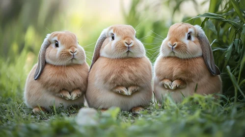 Adorable Bunnies in Natural Habitat