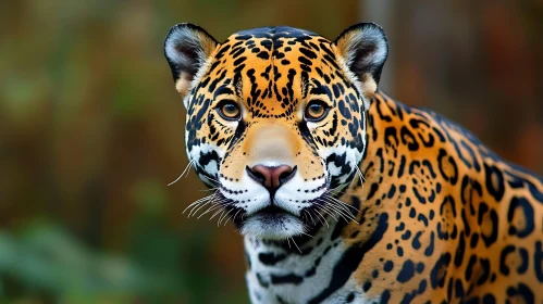 Jaguar Face Close-up: A Study in Spots
