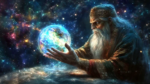 Celestial Sphere Wizard Artwork