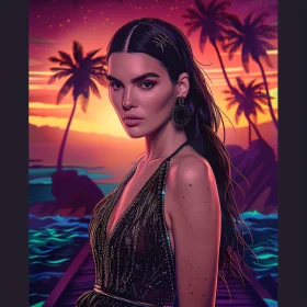 Stunning Sunset Portrait of Kendall Jenner