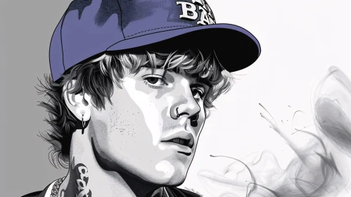 Monochromatic Pop Art of Justin Bieber