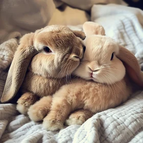 Two Rabbits in Love
