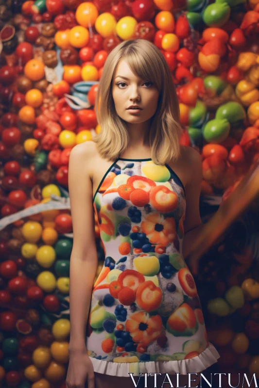 AI ART Colorful Fashion Inspired by Fruits