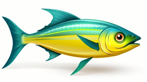 Colorful Fish Artwork in Bombacore and Carcore Styles
