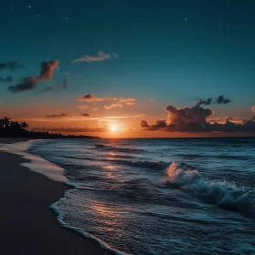 Ocean Sunset Serenity