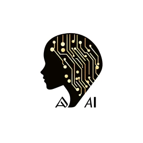 Artificial Intelligence Head Silhouette