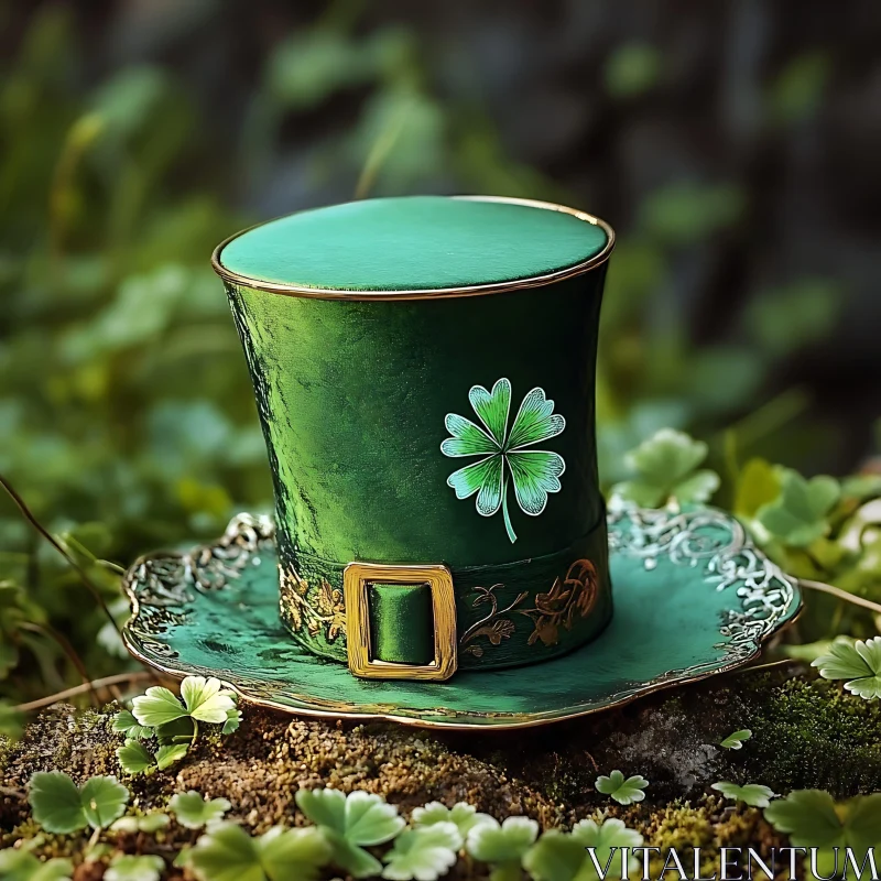 AI ART St. Patrick's Day Green Hat