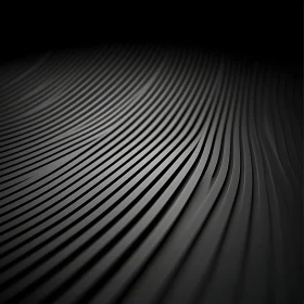 Dark Wavy Lines Abstract Art