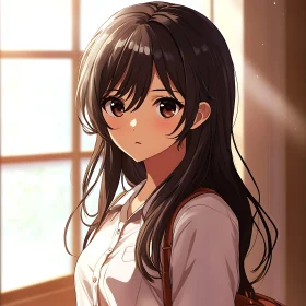 Anime Girl in Sunlight