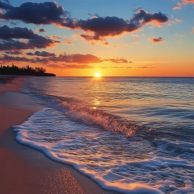 Peaceful Beach at Sunset