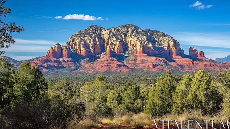 AI ART Arizona's Majestic Red Rock Landscape