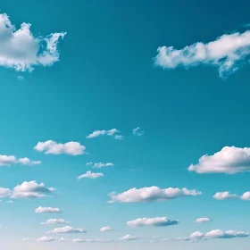 Clouds Floating on a Blue Sky