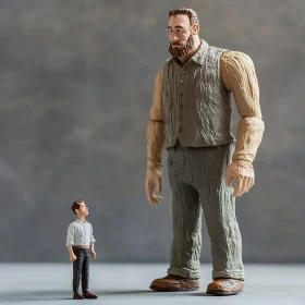 Scale and Perspective: A Figurine Encounter