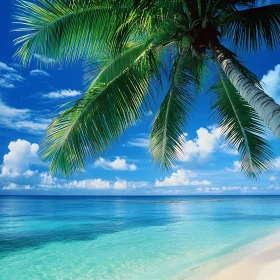 Palm Tree Beach Serenity