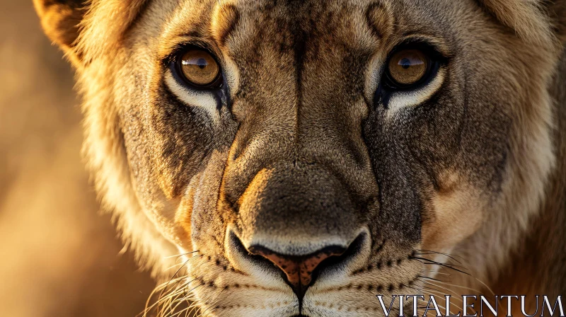 Close-Up of a Lioness AI Image