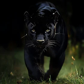 Panther Portrait: A Study in Darkness