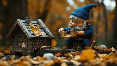 Gnome's Autumn Retreat