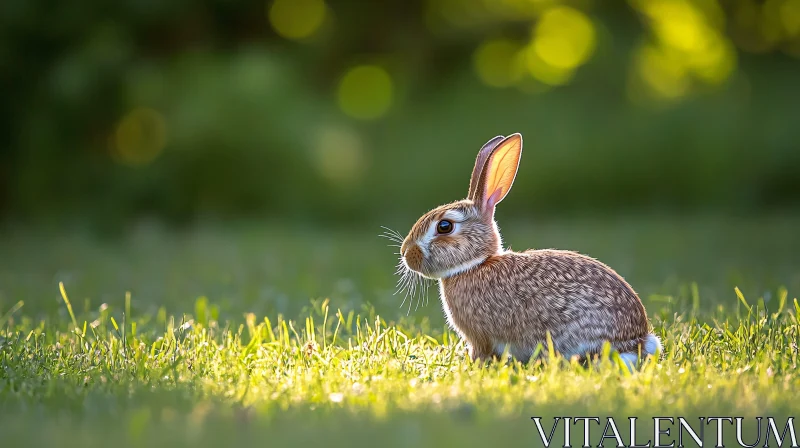 AI ART Rabbit Portrait in Natural Light