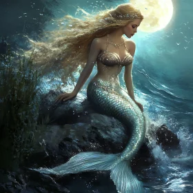 Mystical Mermaid by the Sea