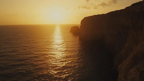 Tranquil Ocean View at Sunset