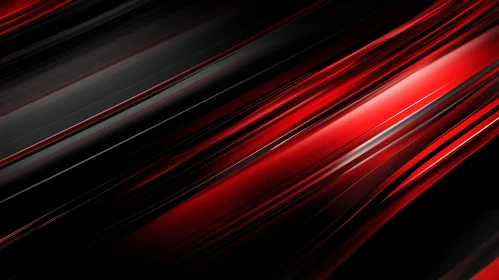 Striking Red and Black Abstract