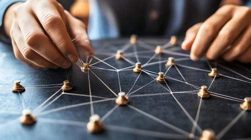 Network Strategy with Pushpins and Strings