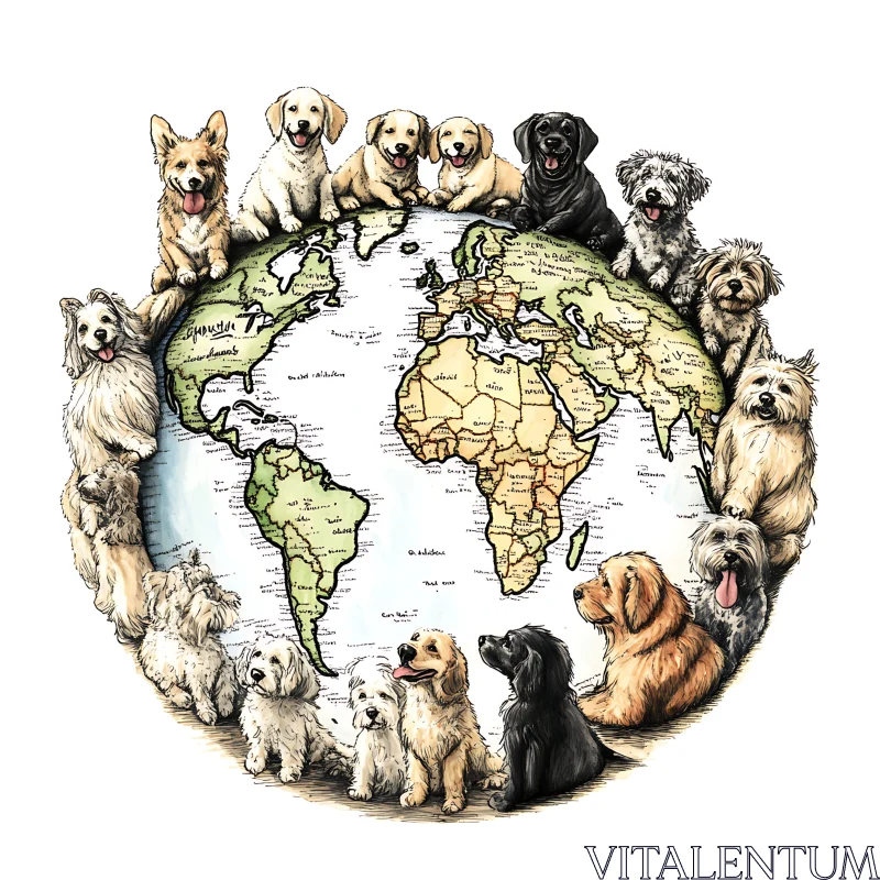 Global Dog Companions AI Image