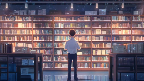 Contemplation Amidst Books