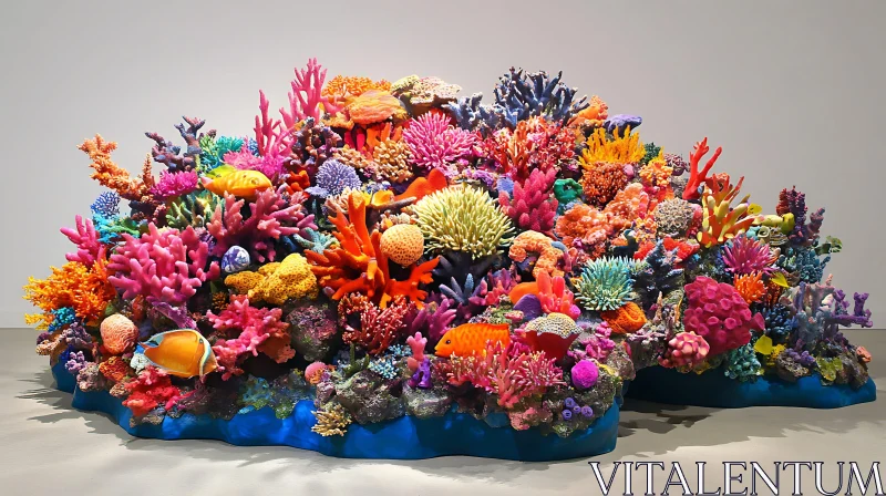 AI ART Underwater Coral Reef Ecosystem