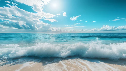 Peaceful Beach Scene with Turquoise Water