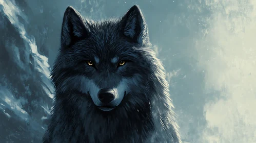 Wolf in Winter: A Stunning Animal Portrait