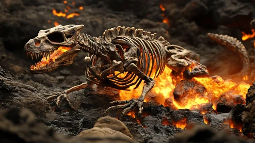 Fiery Demise of a Dragon Fossil