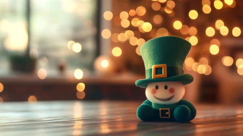 Festive Leprechaun Figure