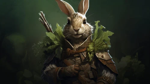 Fantasy Rabbit Warrior Portrait