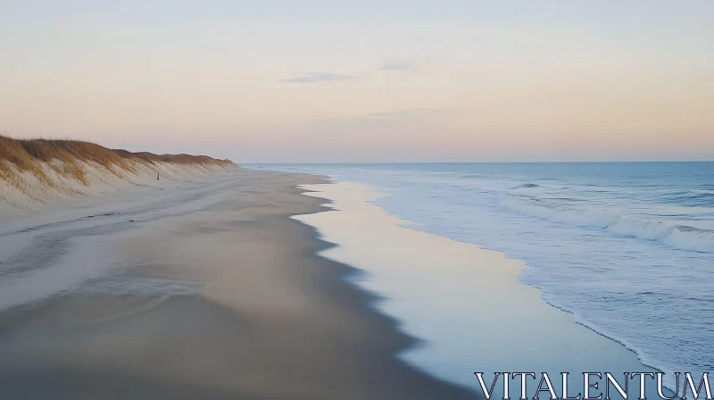 Coastal Tranquility Ocean View AI Image