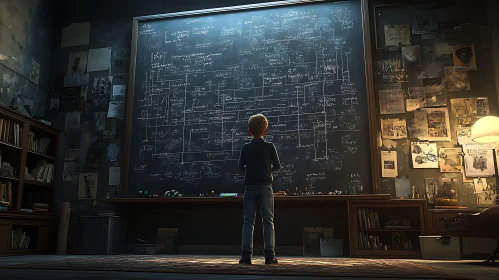 Child Prodigy Contemplates Complex Equations