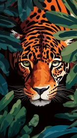 Hidden Jaguar in Greenery
