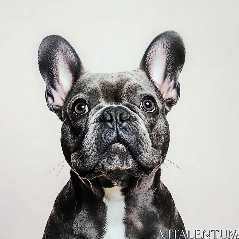 Adorable French Bulldog Close-Up AI Image