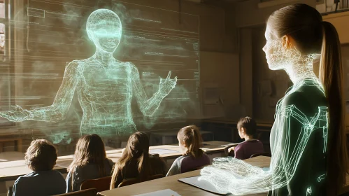 Future Classroom: Holographic Teacher Concept