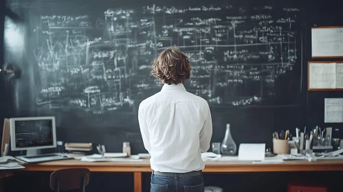 Intellectual Pursuit: Equations on Blackboard