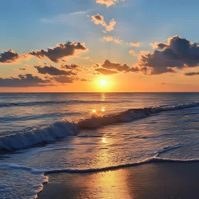 Peaceful Seascape at Dusk