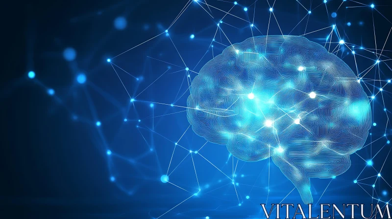 Artificial Intelligence Brain Connections AI Image