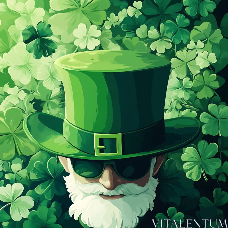 AI ART St. Patrick's Day Leprechaun Portrait