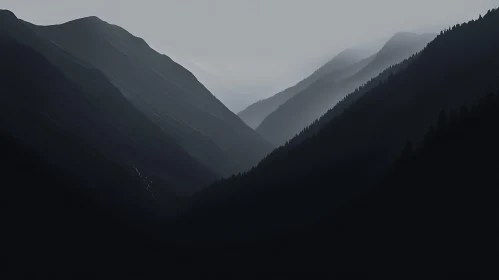 Misty Mountain Peaks