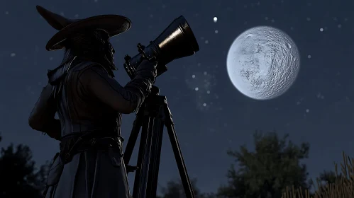 Lunar Observation at Night