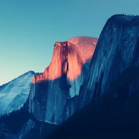 Mountain Peaks at Dawn