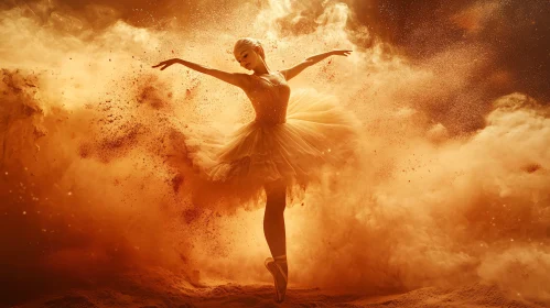 Graceful Ballerina in a Cloud of Dust