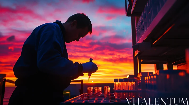 AI ART Laboratory Work at Sunset