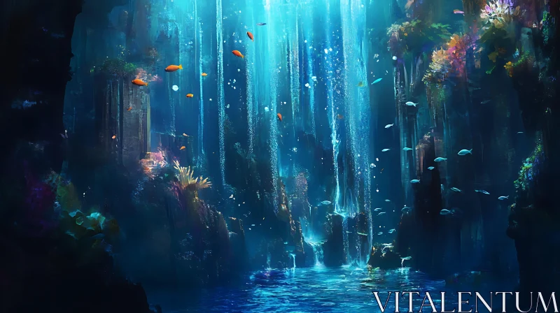 Submerged Paradise: Aquatic Vista AI Image